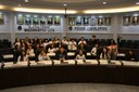Alunos do Sesi visitaram o plenário da Câmara de Catanduva nesta terça-feira, 17 de junho