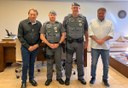 Prefeito e presidente da Câmara recebem o novo Comandante do 30º BPM/I, Tenente Coronel PM Cheruti