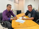 Vereador Ivan Bernardi recebe o presidente da Câmara de Palmares Paulista, Bruno Henrique Vereador Ivan Bernardi recebe o presidente da Câmara de Palmares Paulista, Bruno Henrique